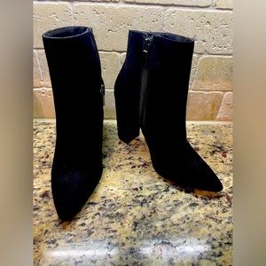 Black Block heel booties